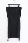 BASERANGE pattern suspender skirt SKPS-CO-SP24 black